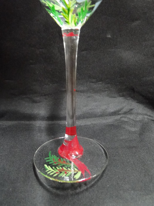 Block 12 Days of Christmas: "11 Pipers" Water or Wine Goblet, 9 1/8"