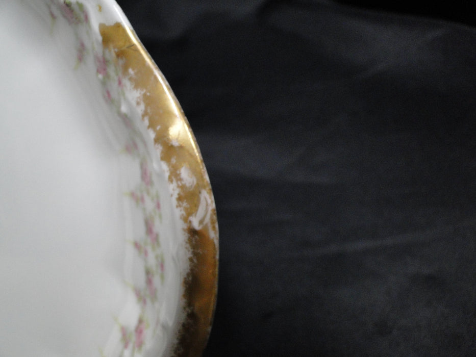 Haviland (Limoges) Schleiger 349, Pink Roses: Oval Platter, 11 3/4", As Is