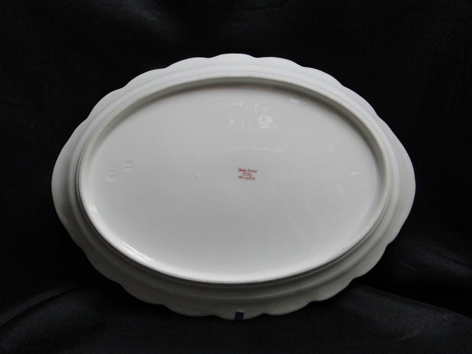 Haviland (Limoges) Schleiger 349, Pink Roses: Oval Platter, 11 3/4", As Is