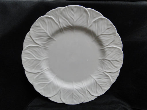 Coalport Countryware, White Embossed Leaves: Dinner Plate, 10 3/4", Crazing