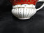 Grace's Teaware Colored Band: Red Cup & Saucer Set (s), 2 1/4" Tall