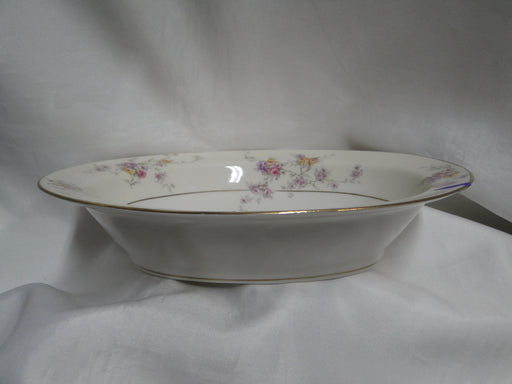 Haviland (New York) Gloria, Cream Rim, Floral: Oval Serving Bowl, As Is