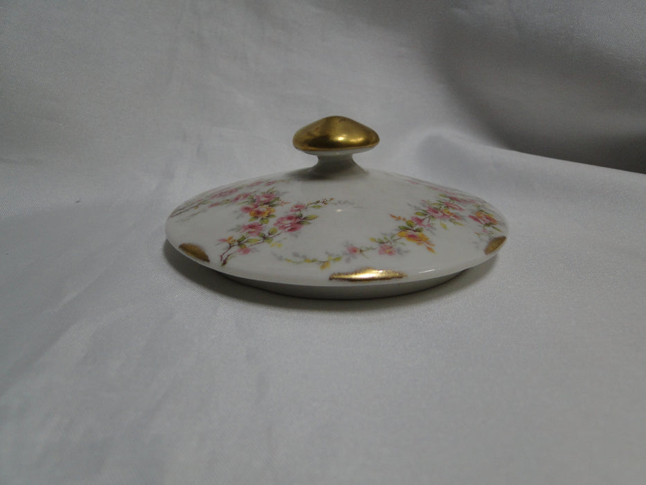 Haviland (New York) Varenne, Pink Flower Swags:  Sugar Bowl & Lid, 3 5/8", As Is