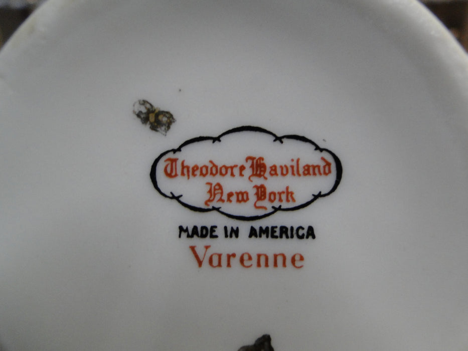 Haviland (New York) Varenne, Pink Flower Swags:  Sugar Bowl & Lid, 3 5/8", As Is