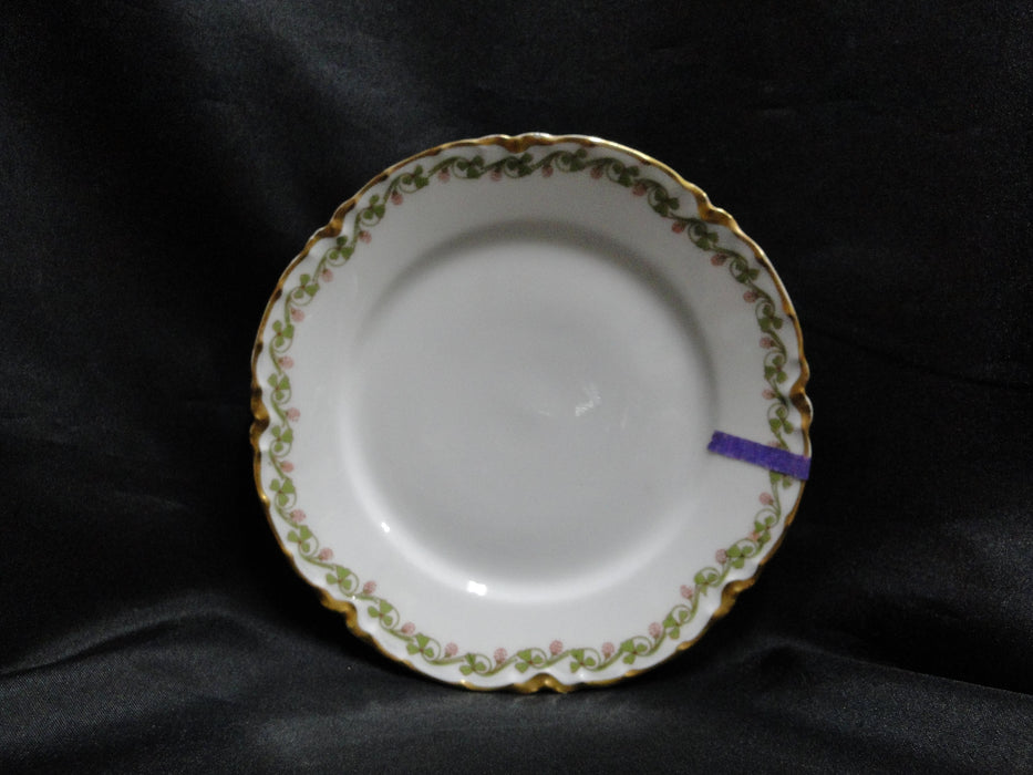Haviland (Limoges) Clover Leaf, Green Clover: Bread Plate (s), 6 1/8, As Is