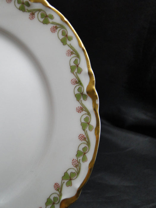 Haviland (Limoges) Clover Leaf, Green Clover: Bread Plate (s), 6 1/8, As Is