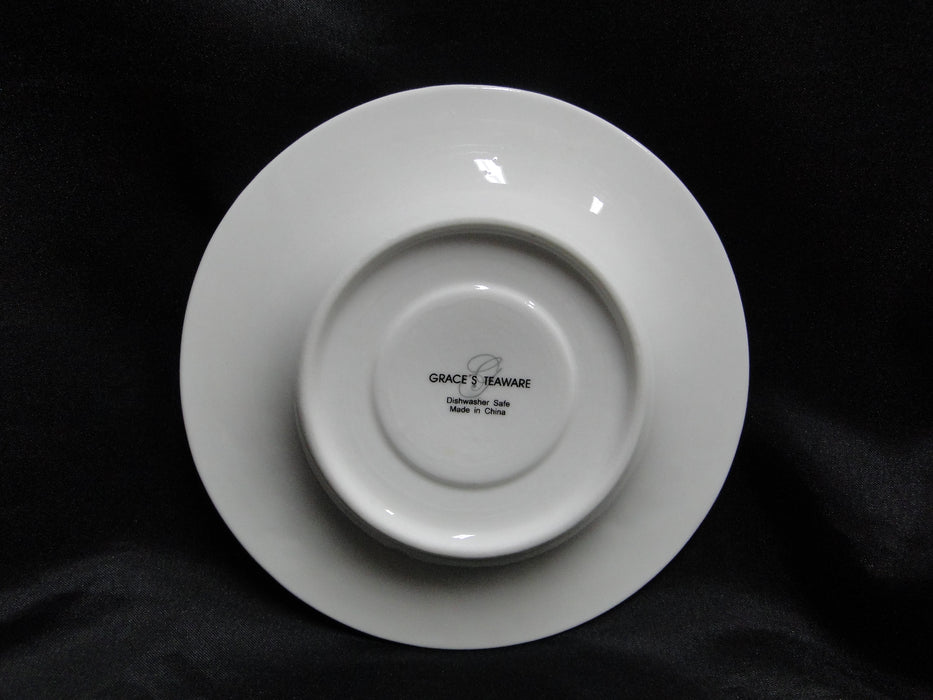Grace's Teaware Colored Band: Purple Cup & Saucer Set (s), 2 1/4" Tall