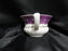 Grace's Teaware Colored Band: Purple Cup & Saucer Set (s), 2 1/4" Tall