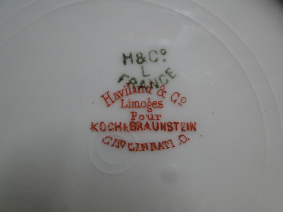 Haviland (Limoges) Schleiger 472L, Blue Carnations: Salad Plate, 7 3/8", As Is