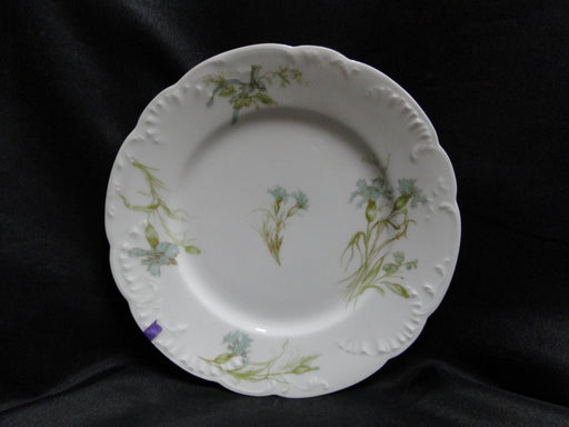 Haviland (Limoges) Schleiger 472L, Blue Carnations: Salad Plate, 7 3/8", As Is