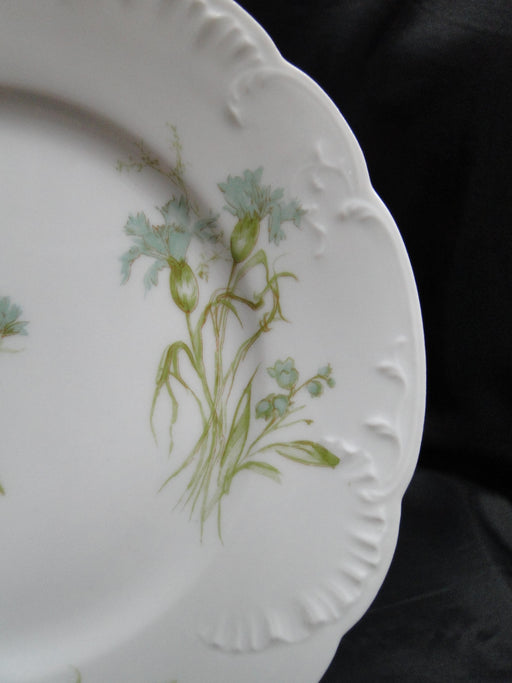 Haviland (Limoges) Schleiger 472L, Blue Carnations: Salad Plate, 7 3/8", As Is