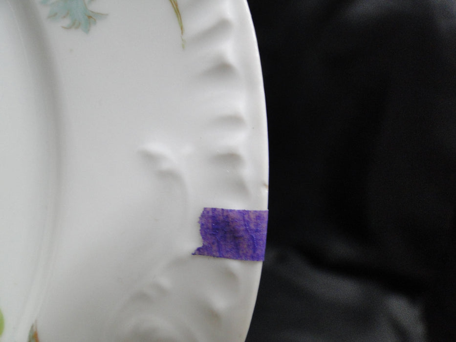 Haviland (Limoges) Schleiger 472L, Blue Carnations: Salad Plate, 7 3/8", As Is