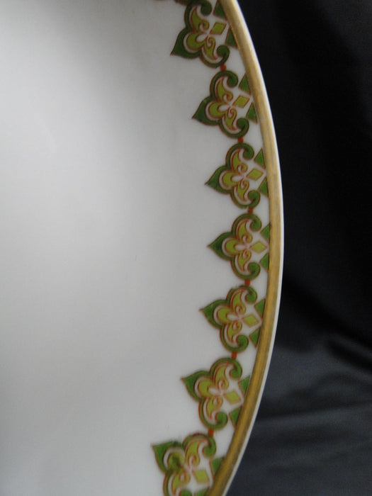Haviland (Limoges) The Monaco, Red & Green Scrolls: Fruit Bowl, 5", As Is