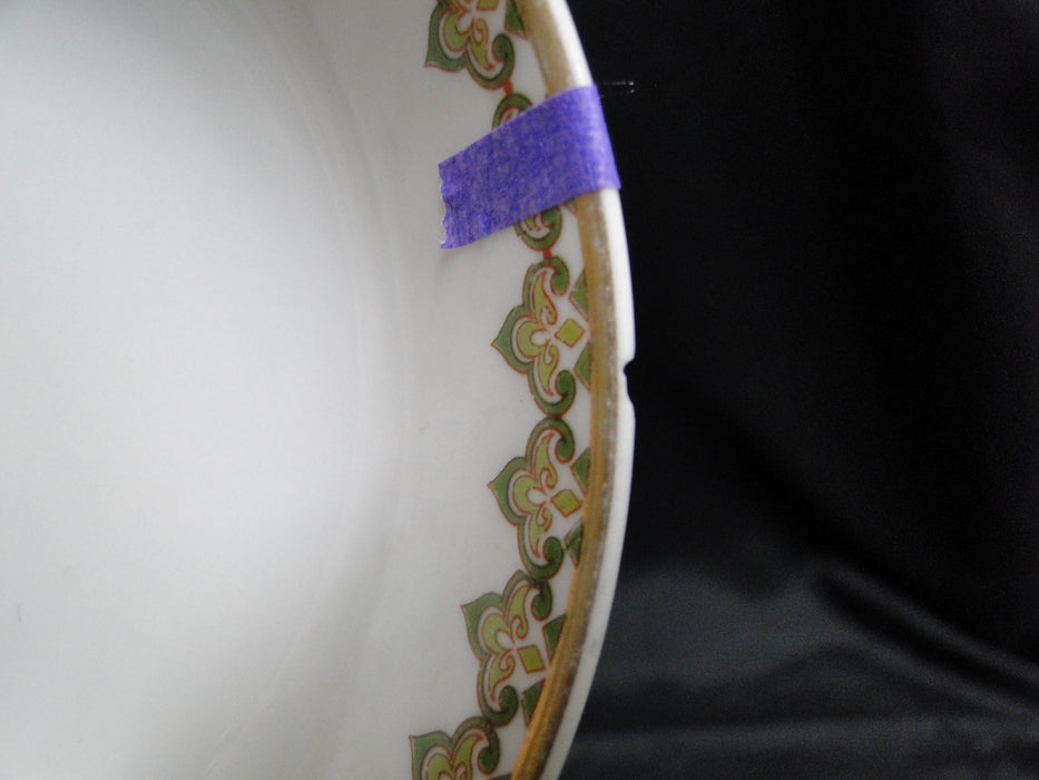 Haviland (Limoges) The Monaco, Red & Green Scrolls: Fruit Bowl, 5", As Is