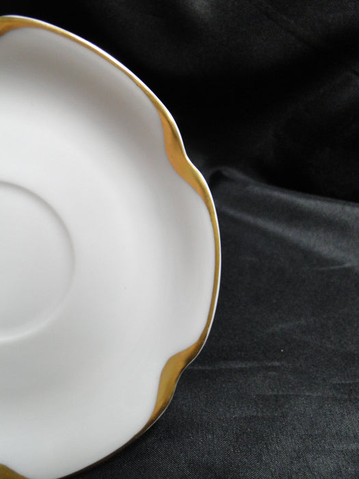 Haviland Silver Anniversary, Gold Scoops: 5 3/8" Saucer Only, No Cup, As Is