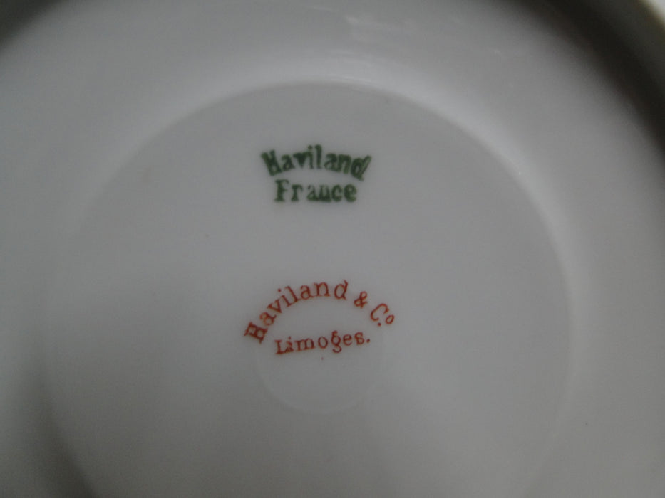 Haviland Silver Anniversary, Gold Scoops: 5 3/8" Saucer Only, No Cup, As Is