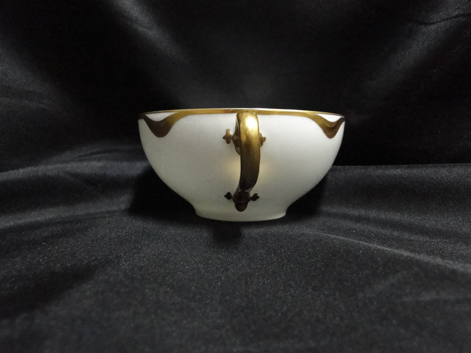 Haviland Silver Anniversary, Gold Scoops: 1 7/8" Cup Only, No Saucer