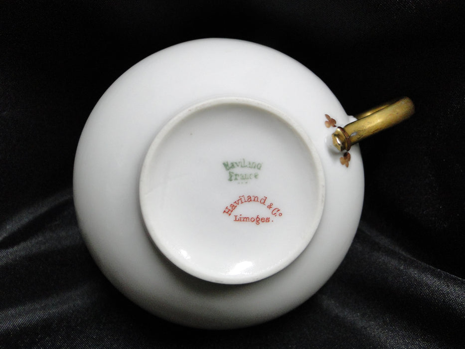 Haviland Silver Anniversary, Gold Scoops: 1 7/8" Cup Only, No Saucer