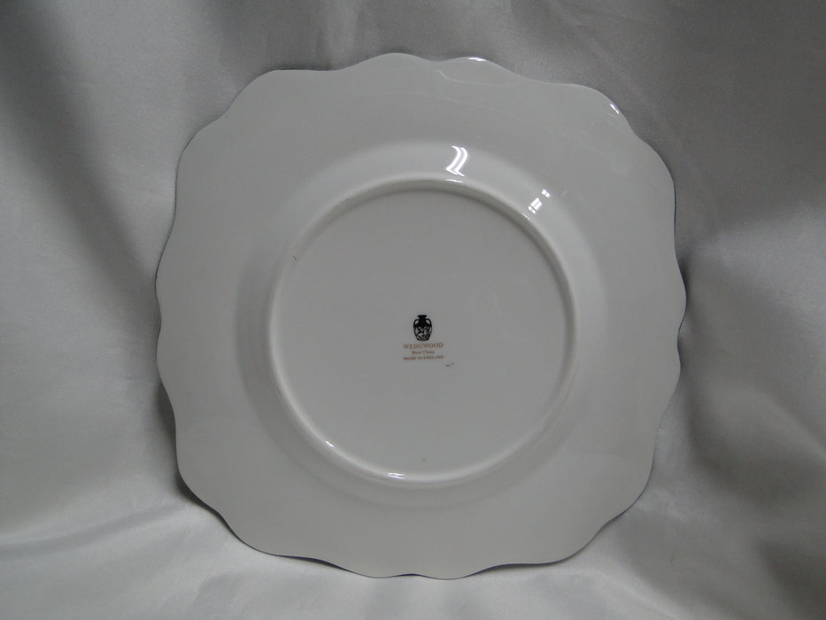 Wedgwood Columbia, White, Medallion, Green Trim: Square Salad Plate 8.25", As Is