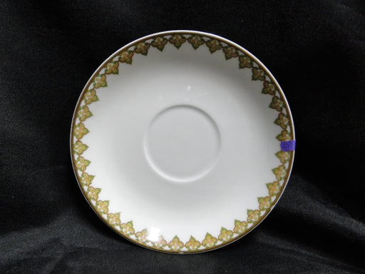 Haviland (Limoges) The Monaco, Red & Green Scrolls: 5 3/8" Saucer (s), As Is