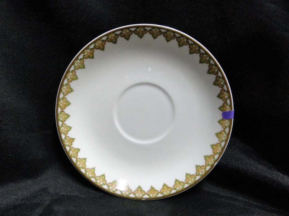 Haviland (Limoges) The Monaco, Red & Green Scrolls: 5 3/8" Saucer (s), As Is