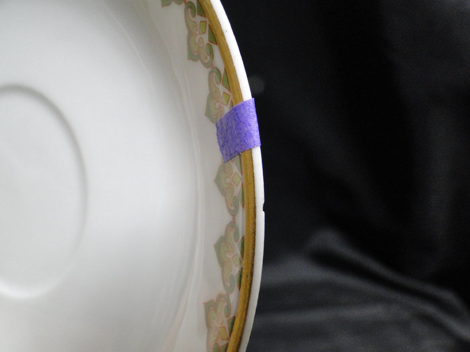Haviland (Limoges) The Monaco, Red & Green Scrolls: 5 3/8" Saucer (s), As Is