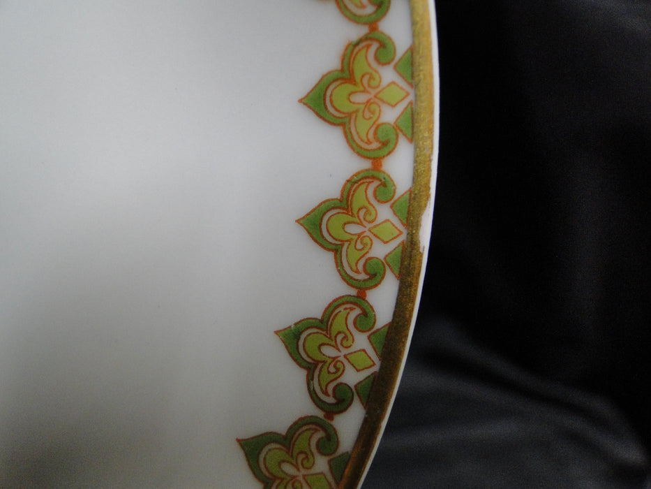 Haviland (Limoges) The Monaco, Red & Green Scrolls: 5 3/8" Saucer (s), As Is