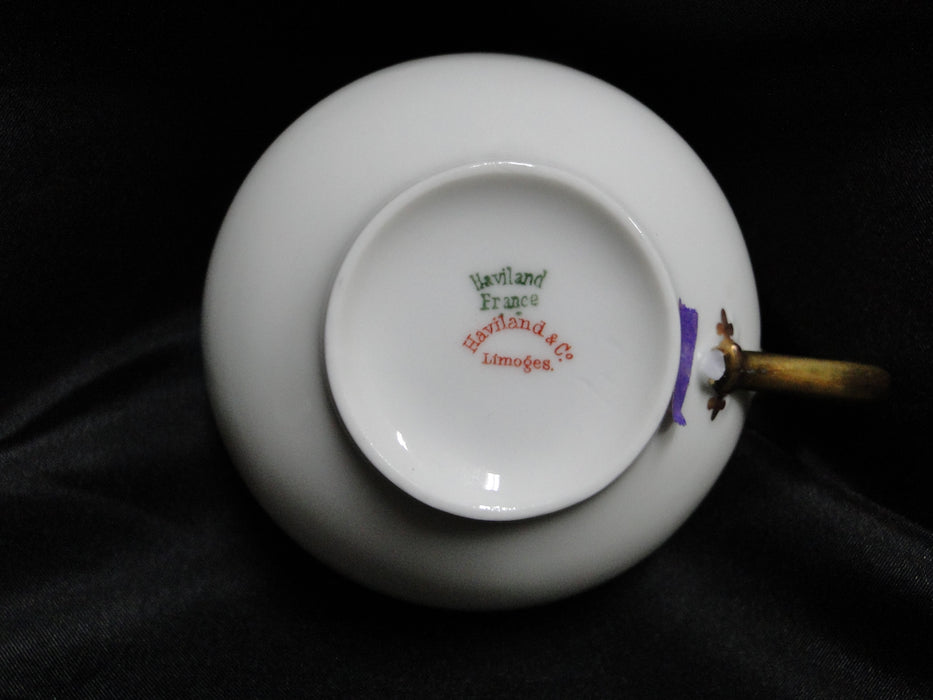 Haviland Silver Anniversary, Gold Scoops: 1 7/8" Cup Only, No Saucer, As Is