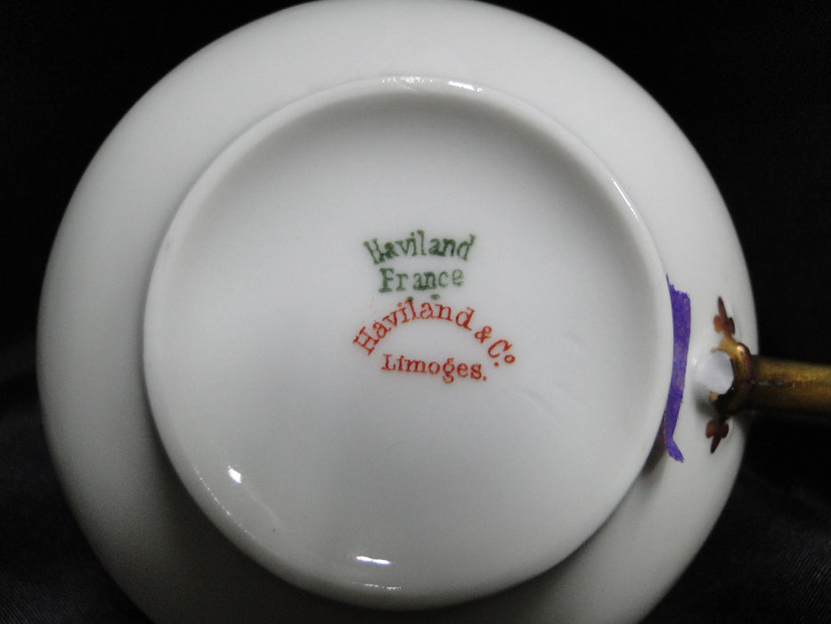 Haviland Silver Anniversary, Gold Scoops: 1 7/8" Cup Only, No Saucer, As Is