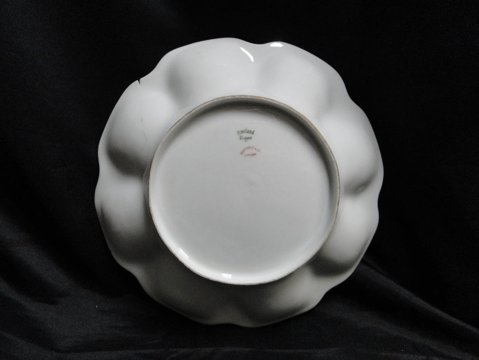 Haviland (Limoges) Schleiger 290, Green Chain: Scalloped Serving Bowl, As Is