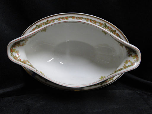 Haviland (Limoges) Schleiger 290, Green Chain: Gravy w/ Att Underplate, As Is
