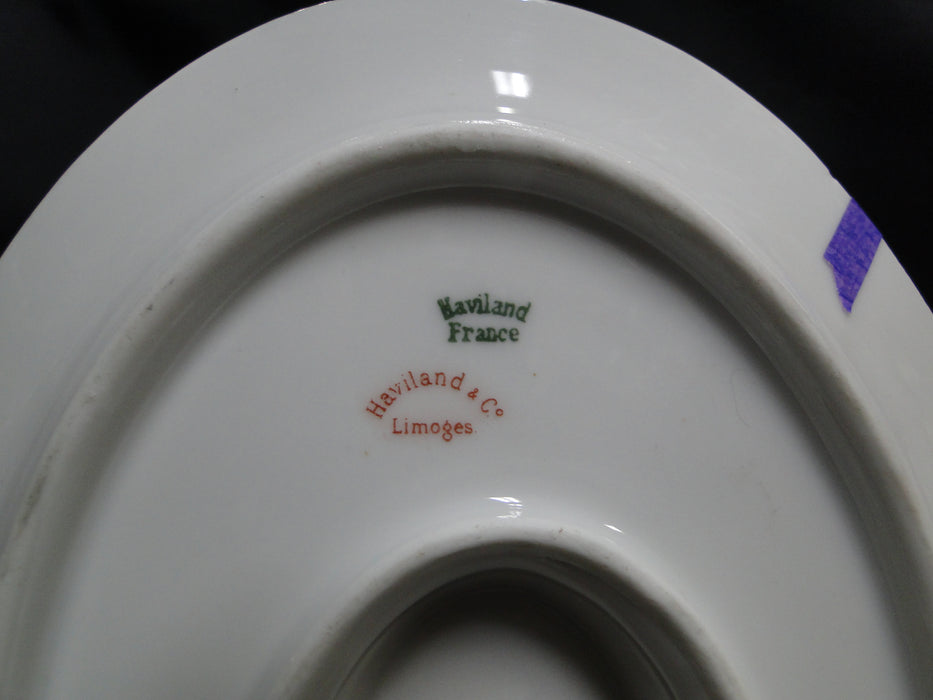 Haviland (Limoges) Schleiger 290, Green Chain: Gravy w/ Att Underplate, As Is