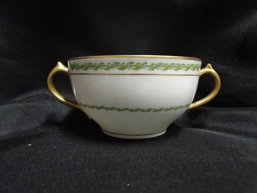 Haviland, Chas Field The Castiglione, Green Laurel: Bouillon & Saucer Set
