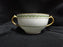 Haviland, Chas Field The Castiglione, Green Laurel: Bouillon & Saucer Set