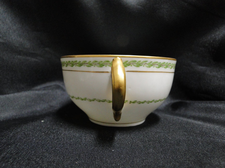 Haviland, Chas Field The Castiglione, Green Laurel: Bouillon & Saucer Set