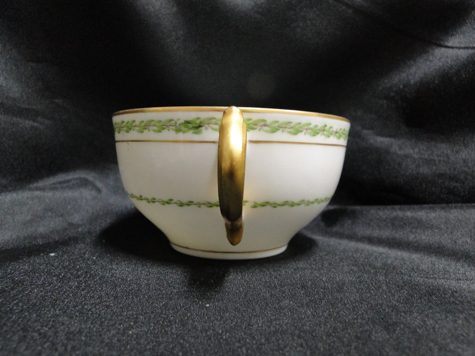 Haviland, Chas Field The Castiglione, Green Laurel: Bouillon & Saucer Set