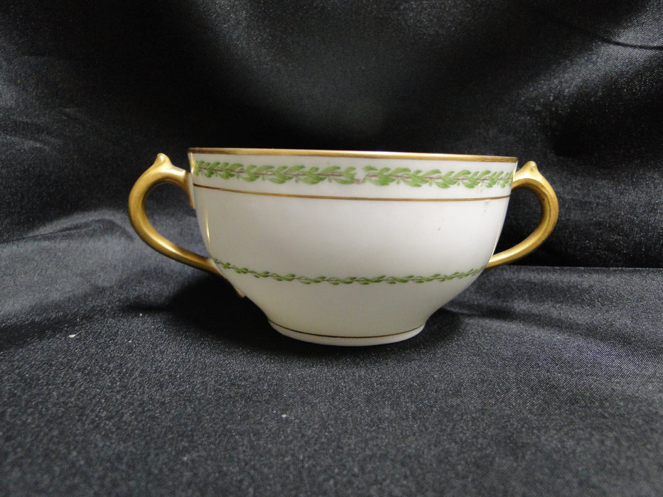 Haviland, Chas Field The Castiglione, Green Laurel: Bouillon & Saucer Set