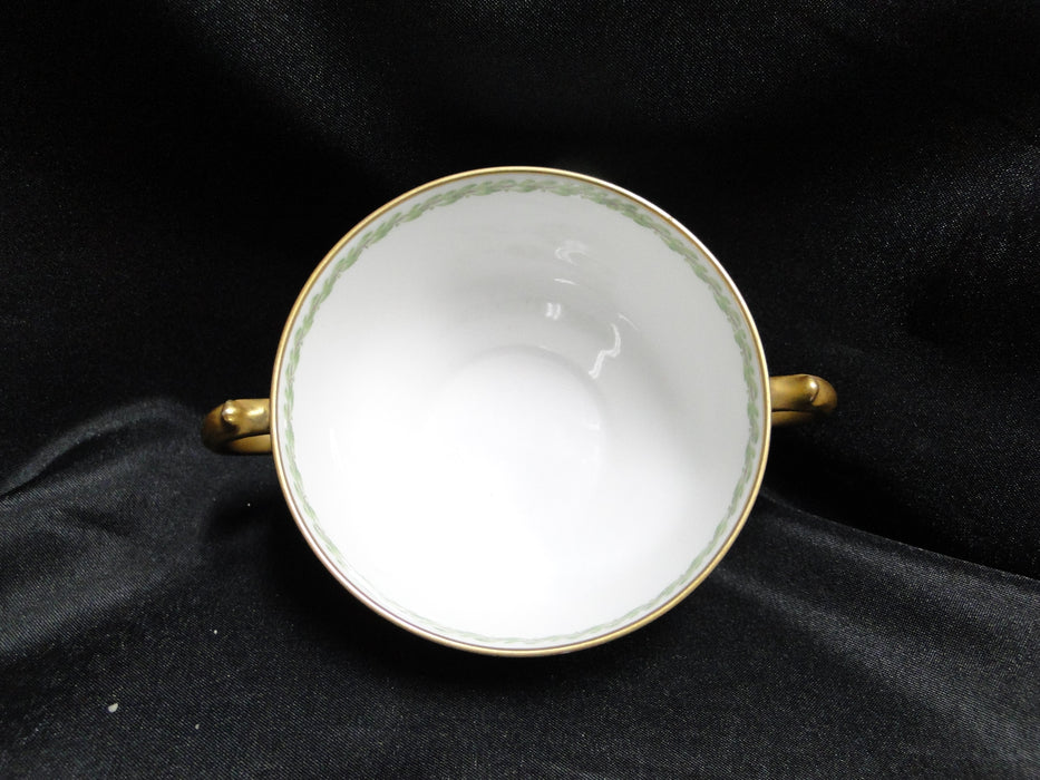 Haviland, Chas Field The Castiglione, Green Laurel: Bouillon & Saucer Set