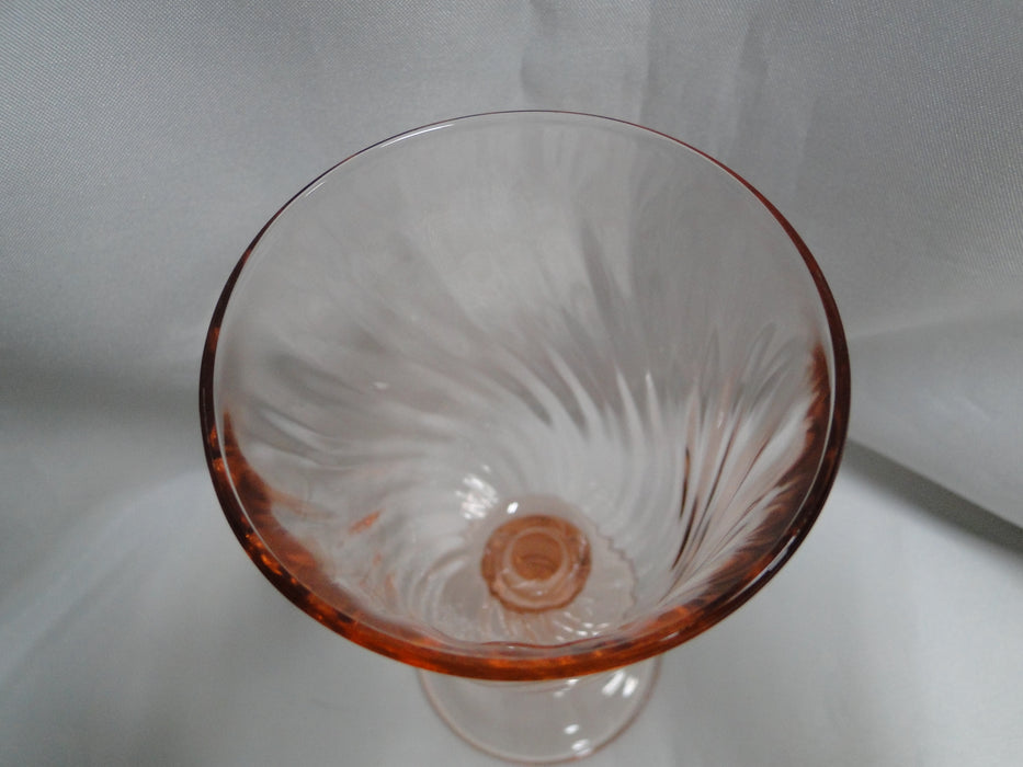 Cristal d'Arques Rosaline Pink, Swirled: Wine Glass (es), 5 3/4" Tall