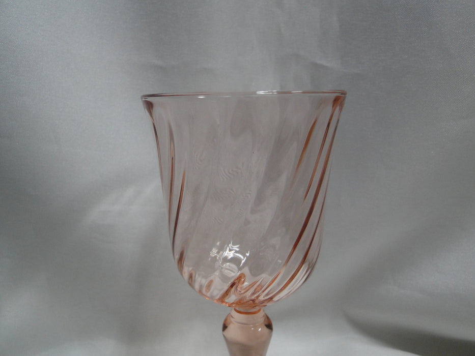 Cristal d'Arques Rosaline Pink, Swirled: Wine Glass (es), 5 3/4" Tall