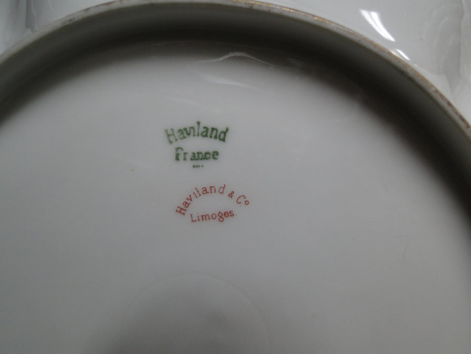 Haviland (Limoges) Schleiger 290, Green Chain: Scalloped Serving Bowl, As Is