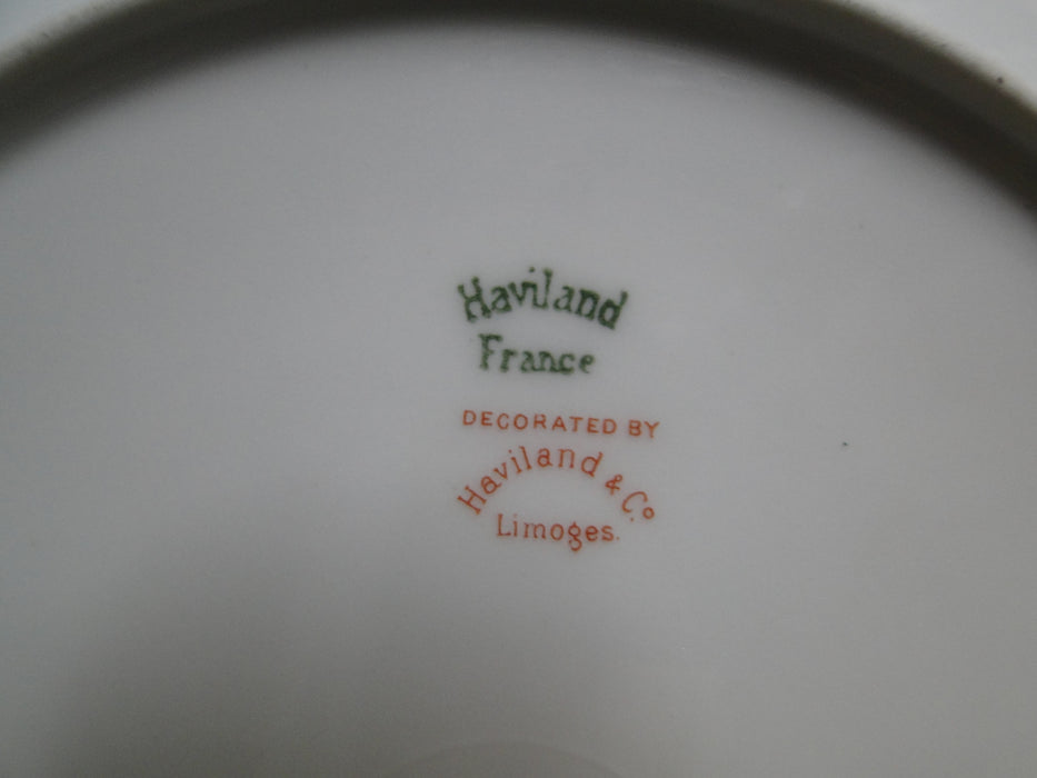 Haviland (Limoges) Yale, Gold & Black Trim: Luncheon Plate, 8 3/4", As Is