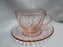 Cristal d'Arques Rosaline Pink, Swirled: Cup & Saucer Set (s), 2 5/8" Tall