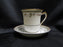Haviland (Limoges) Yale, Gold & Black Trim: Chocolate Cup & Saucer Set, As Is