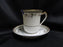 Haviland (Limoges) Yale, Gold & Black Trim: Chocolate Cup & Saucer Set, As Is