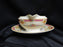 Myott Staffordshire Melrose, Pink Border, Florals: Gravy Boat, As Is
