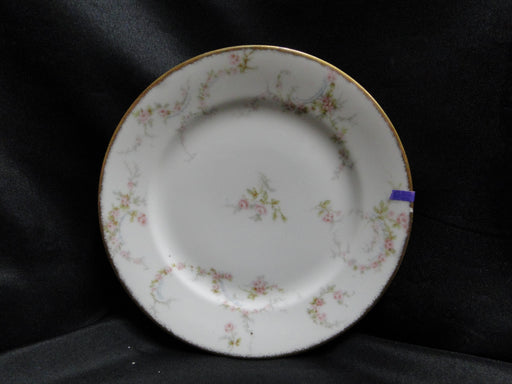 Haviland (Limoges) Schleiger 334-1, Pink Roses: Salad Plate, 7 5/8", As Is