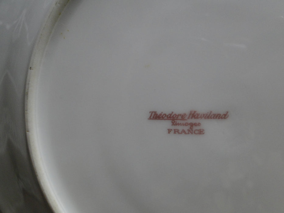 Haviland (Limoges) Schleiger 334-1, Pink Roses: Salad Plate, 7 5/8", As Is