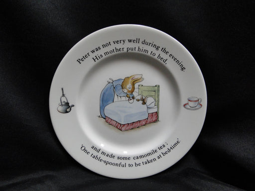 Wedgwood Peter Rabbit: "Put Him to Bed" Children's Plate, 6 7/8"