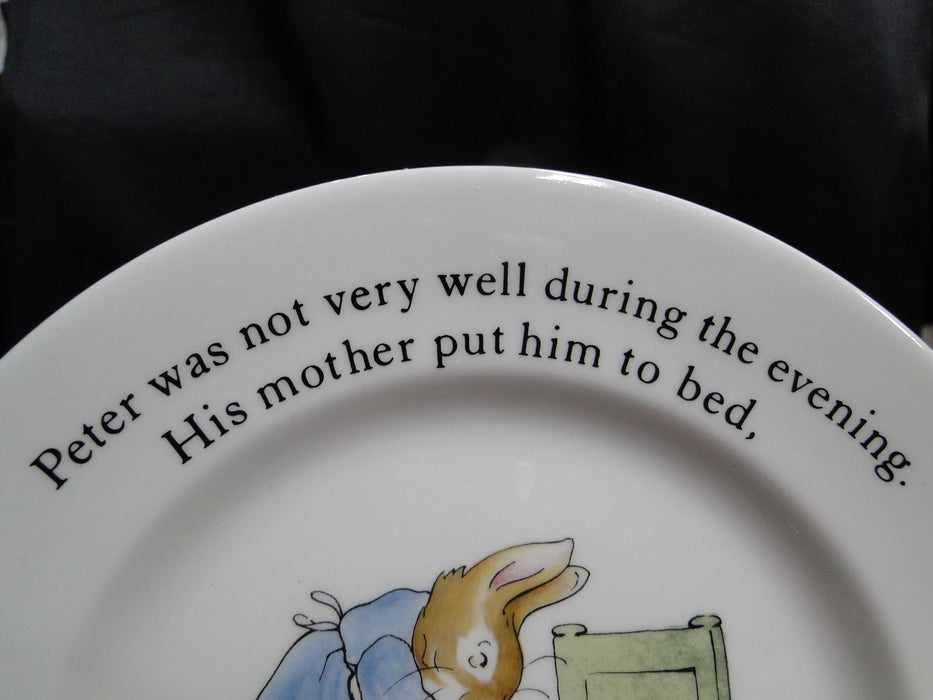 Wedgwood Peter Rabbit: "Put Him to Bed" Children's Plate, 6 7/8"